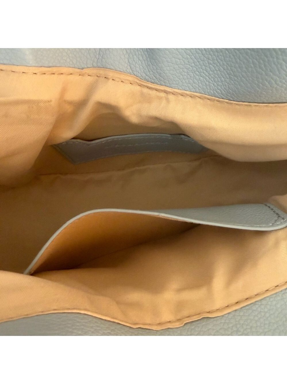 BCBG Faux Leather Shoulder Bag Sky Blue - Picture 4 of 7